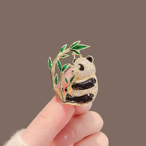 Panda Bamboo Enamel Lapel Pin Brooch - Image 19