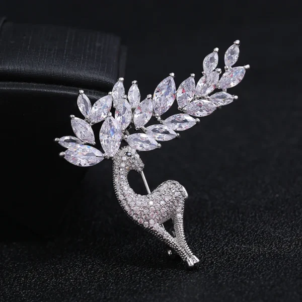 Sika Deer Brooch Pin - Image 2