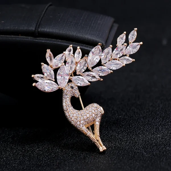 Sika Deer Brooch Pin - Image 3