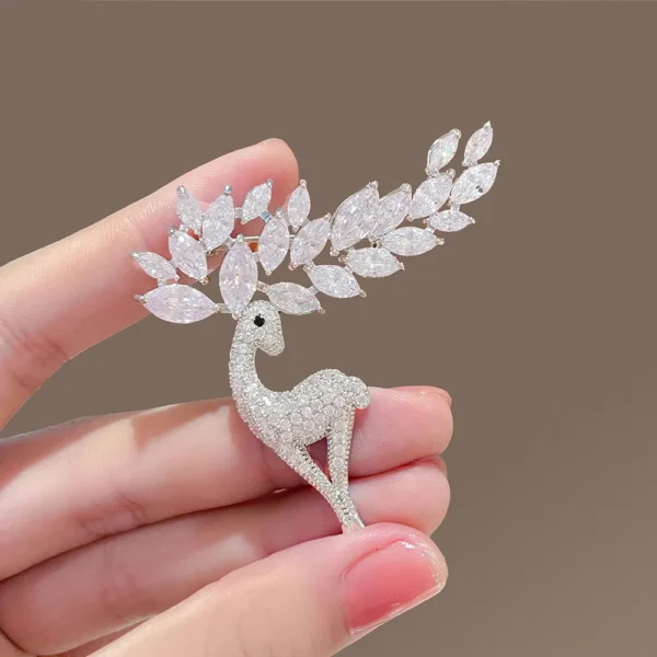 Sika Deer Brooch Pin - Image 6