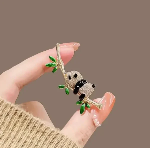 Panda Bamboo Enamel Lapel Pin Brooch - Image 17